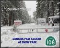 Sonora Pass Closed