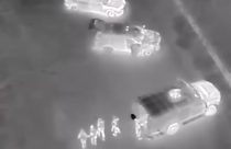 Surveillance footage of Brandon Salter being taken into custody