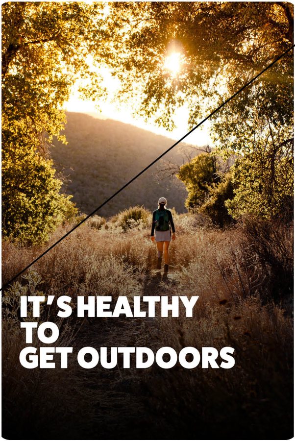 morning glow landscape with trees its healthy to get outdoors