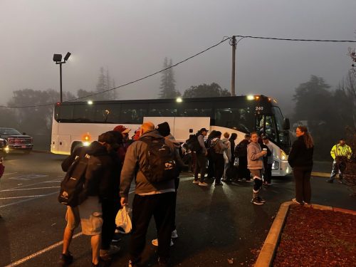 Loading bus at Calaveras High - CCSO Image