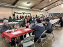 Many enjoying the Tuolumne County 42nd Community Christmas Eve Day Dinner in Sonora at the Mother Lode Fairgrounds—Photo by Tracey Petersen