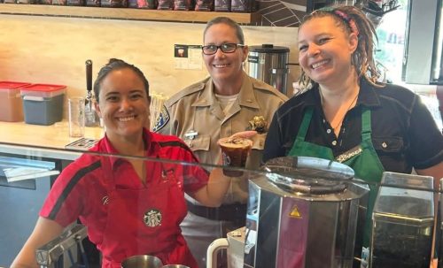 Former Lt. Commander of the Sonora CHP Unit Destiny Tafoya (center)—CHP photo