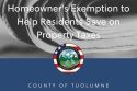 The Tuolumne County Assessor’s Office Homeowner's Exemption property tax