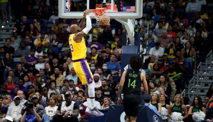 Lakers Pelicans Basketball