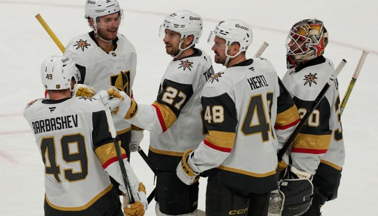 Golden Knights Sharks Hockey