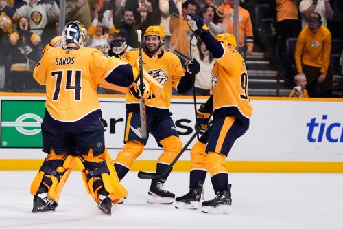 APTOPIX Islanders Predators Hockey
