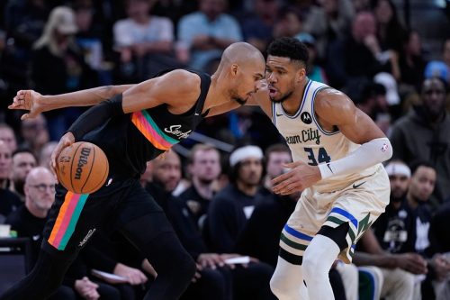 Bucks Spurs Basketball