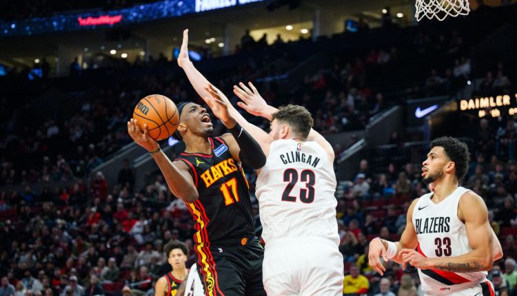 Hawks Trail Blazers Basketball