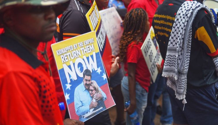 South Africa-Venezuela-Protest