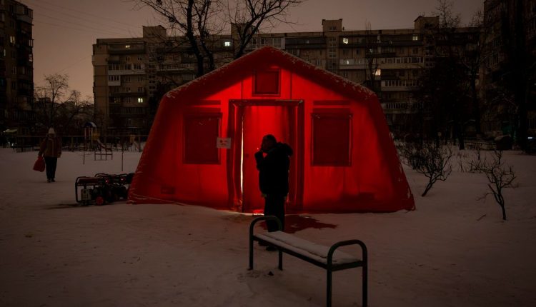 APTOPIX Russia Ukraine War Blackout