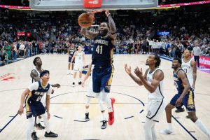 APTOPIX Nets Pelicans Basketball