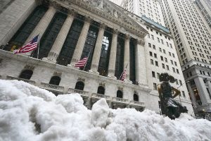 Financial Markets Wall Street Winter Weather