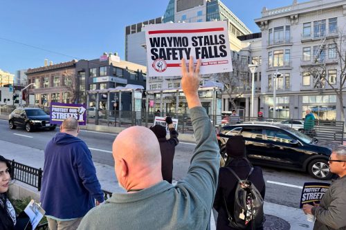 California Waymo Protest
