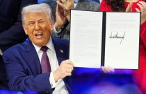 APTOPIX Switzerland Davos Trump