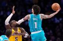APTOPIX Hornets Lakers Basketball