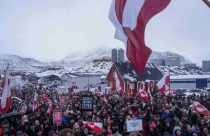 APTOPIX Greenland US Protest