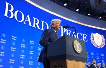 APTOPIX Switzerland Davos Trump