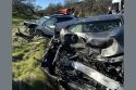 Head-on crash on South Camanche Parkway in the Valley Springs area of Calaveras County—Calaveras Consolidated Fire photo