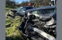 Head-on crash on South Camanche Parkway in the Valley Springs area of Calaveras County—Calaveras Consolidated Fire photo