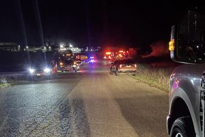 Scene of the explosion in Chinese Camp—CAL Fire TCU photo