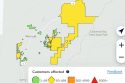 Lingering power outages in the Arnold area of Calaveras County—PG&E map