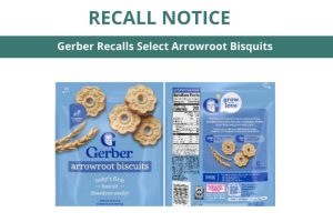 Recall notice on Gerber biscuits—TCPH graphic