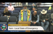 PG&E's Sam Garcia speaks to the TC Board of Supervisors