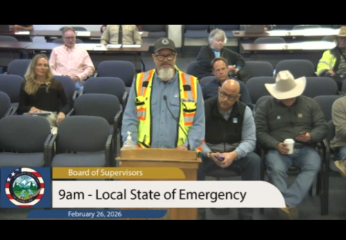 PG&E's Sam Garcia speaks to the TC Board of Supervisors