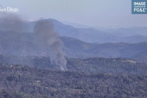Structure fire in Souldsbyville area of Tuolumne County—PG&E camera