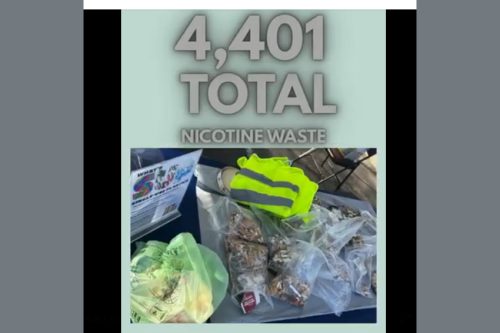 TCHD Tobacco & Litter Pick-Up in Downtown Sonora event—TCPH photo