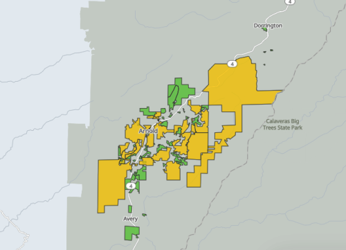 PG&E Power Outages In Arnold