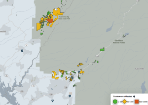 Monday PG&E Power Outages