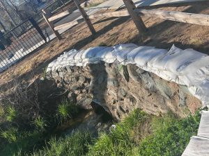 Tuolumne Park and Recreation District vandalism found in Depot Park and theater in Tuolumne—District photo