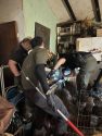 Animal control officer inside the home where more than 30 dogs and a cat were living—MCSACO photo