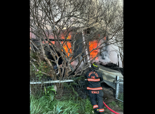 House fire in Angels Camp - CAL Fire Image