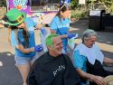 Bret Harte Interact Club members used their artistic skills to assist the massive crowd of attendees "get their Green On" at the annual Murphys Irish Days this past Saturday in Murphys. Photo courtesy of Mr. Nanik.