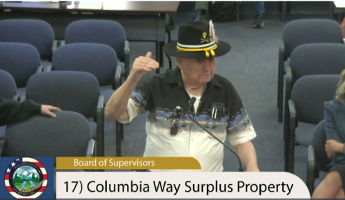 Frank Smart addresses Tuolumne County Board of Supervisors