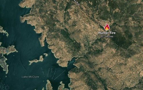 Hunter Fire Map - CAL Fire image