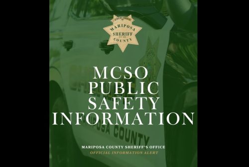 Mariposa County Sheriff's Office Alert