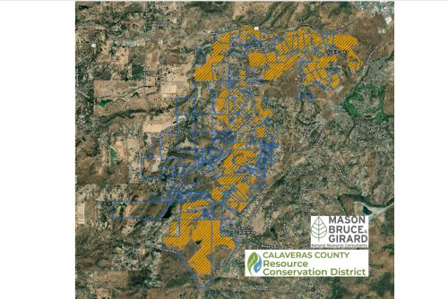 NW Calaveras Fuelbreak Project in the Valley Springs area—CCRCD map