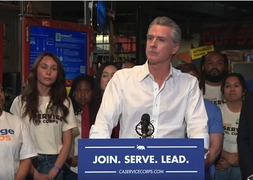 Newsom speaks about housing non-compliance during press conference