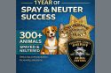 TCSAC flyer celebrating the success of its spay and neuter program