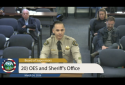 Tuolumne County Sheriff David Vasquez speaks to the Board of Supervisors