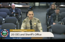 Tuolumne County Sheriff David Vasquez speaks to the Board of Supervisors