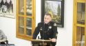 Sonora Police Chief Turu VanderWiel speaks to the city council