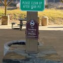 New no-smoking signs in Utica Park in Angels Camp—CCHD photo