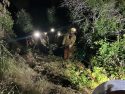 Crash and rope rescue on New Priest Grade in the Groveland area of Tuolumne County—TCFD photo