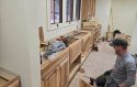 Member of the the Yosemite’s Historic Preservation Crew working on the renovations to the Rangers’ Club National Historic Landmark—NPS photo