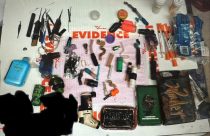 Items seized by CHP officer in Jamestown arrest on Highway 108—CHP photo