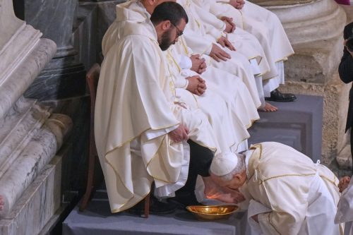 APTOPIX Italy Pope Holy Thursday